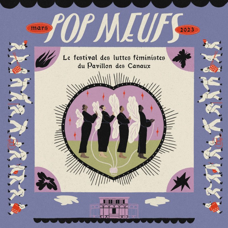 Pop Meufs Carré Bleu